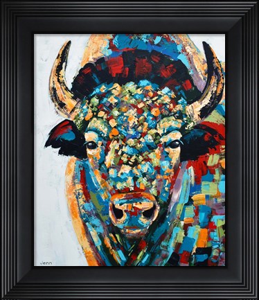 Framed Bison No. 3 Print
