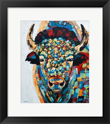 Framed Bison No. 3 Print