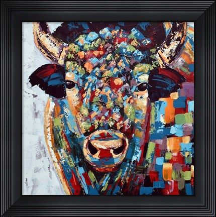 Framed Bison Print