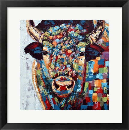 Framed Bison Print