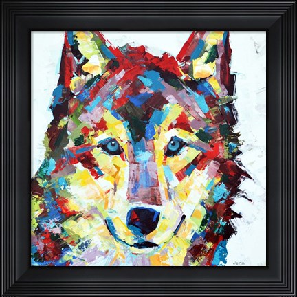 Framed Wolf Print