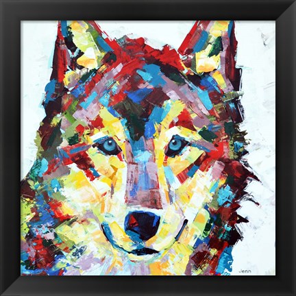 Framed Wolf Print