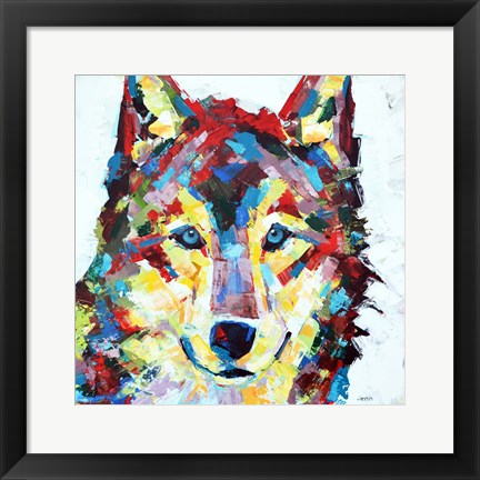 Framed Wolf Print