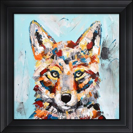 Framed Coyote Print