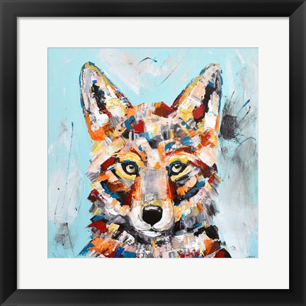 Framed Coyote Print