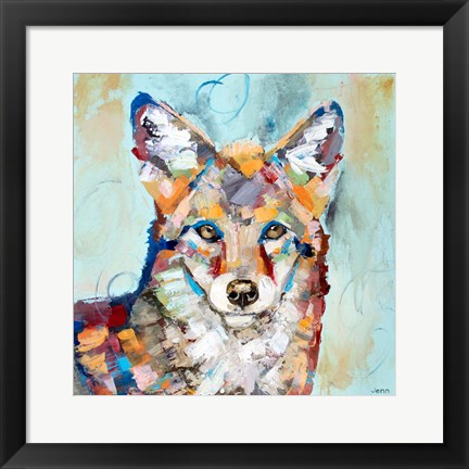 Framed Coyote Print