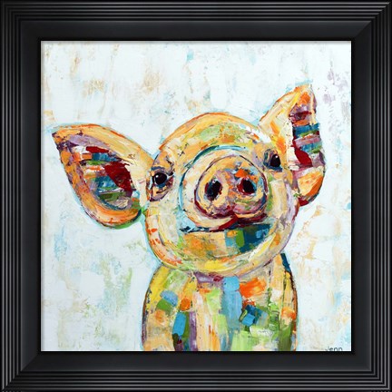 Framed Pig Print