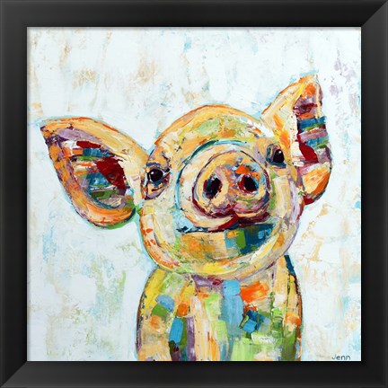 Framed Pig Print