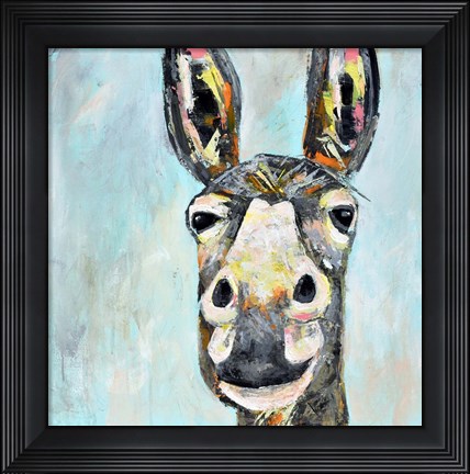 Framed Donkey Print