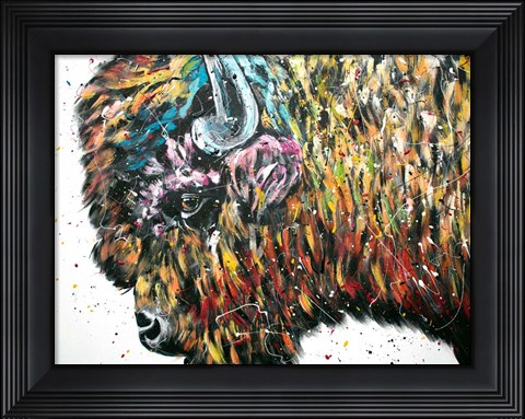 Framed Maximus Bison Print