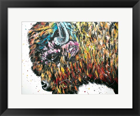 Framed Maximus Bison Print