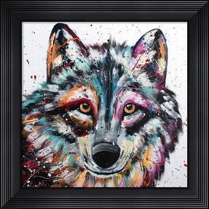 Framed Wolf Print