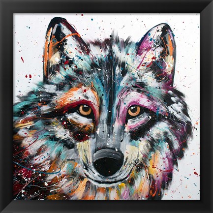 Framed Wolf Print