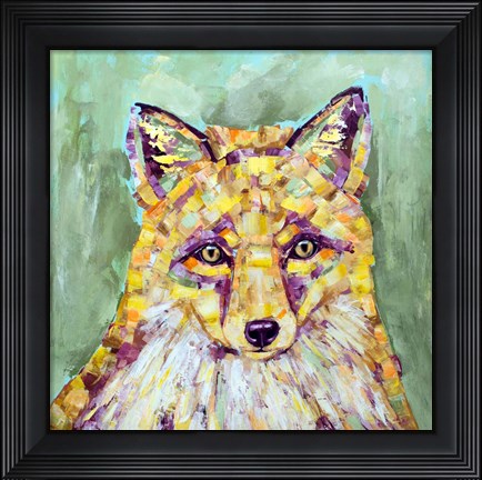 Framed Dandelion Fox Print