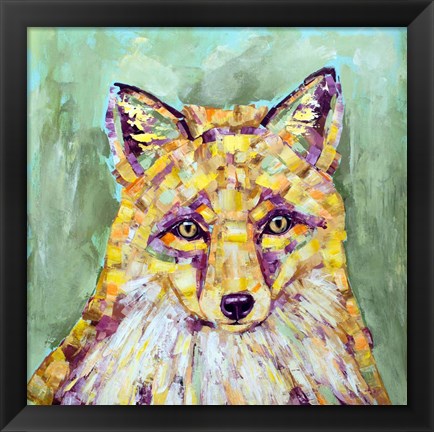 Framed Dandelion Fox Print