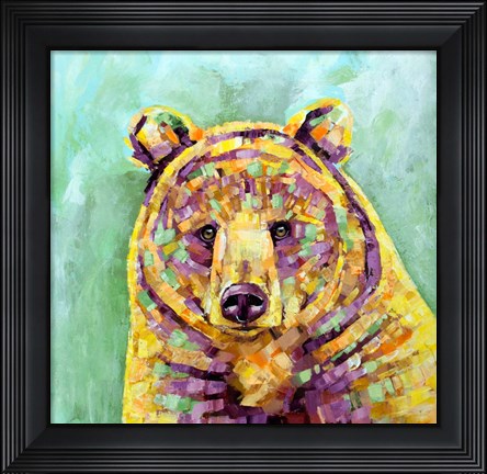 Framed Dandelion Bear Print