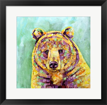 Framed Dandelion Bear Print