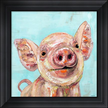 Framed Pig Print