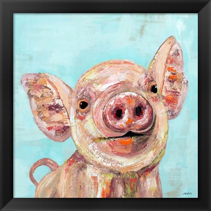 Framed Pig Print