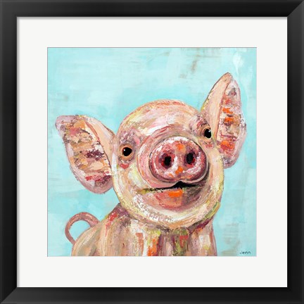 Framed Pig Print