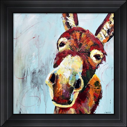 Framed Donkey Print