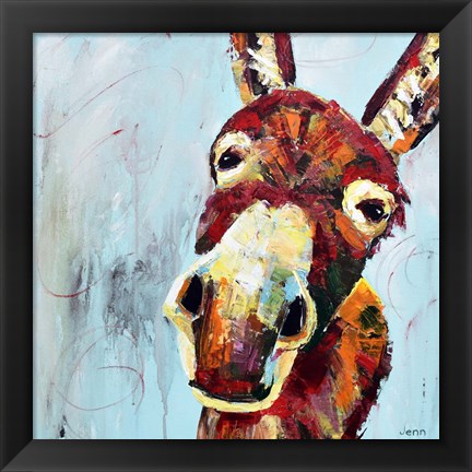 Framed Donkey Print