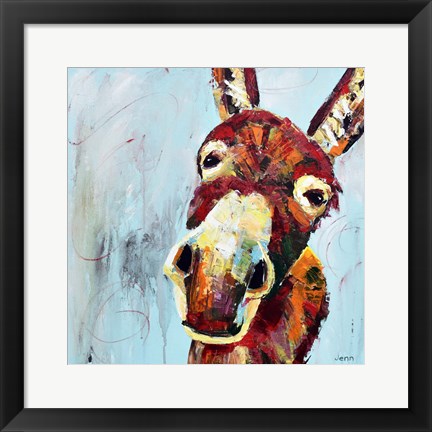 Framed Donkey Print