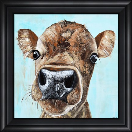 Framed Lucy the Cow Print