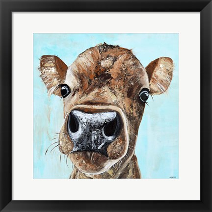 Framed Lucy the Cow Print