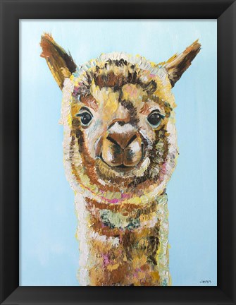 Framed Brown Alpaca Print