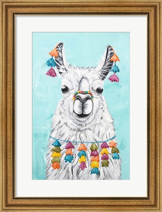 Framed Wolly Llama Print