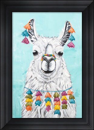 Framed Wolly Llama Print