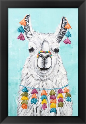 Framed Wolly Llama Print