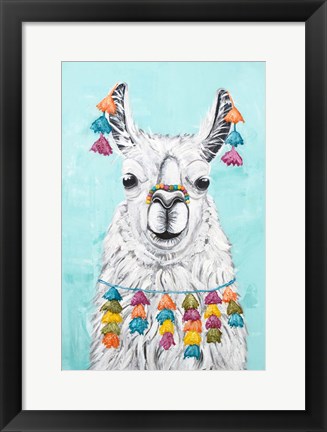 Framed Wolly Llama Print