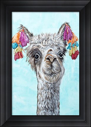 Framed Napoleon Llama Print