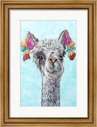 Framed Napoleon Llama Print