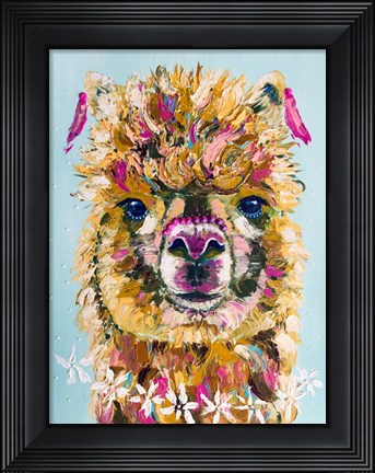 Framed Daisy Alpaca Print