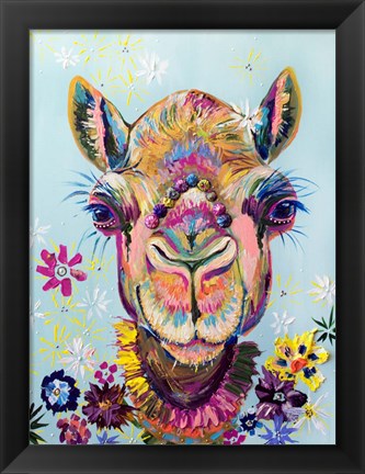 Framed Boho Llama Print