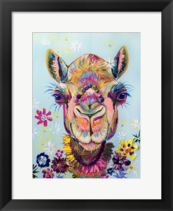 Framed Boho Llama Print