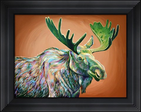 Framed Moose No. 2 Print