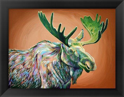 Framed Moose No. 2 Print