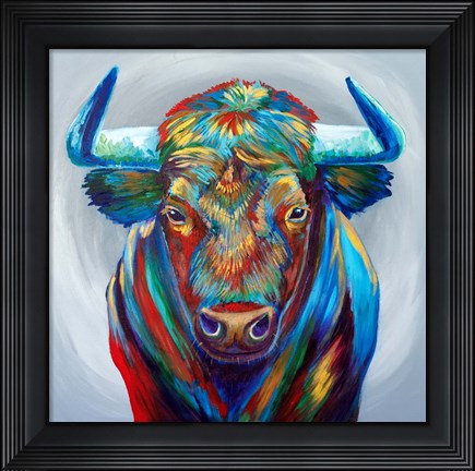 Framed Aggie Bull Print