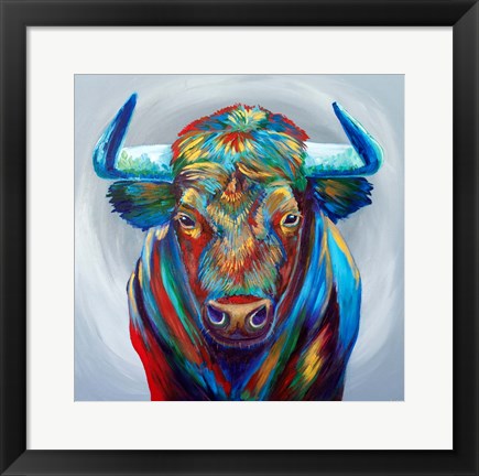 Framed Aggie Bull Print