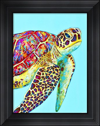 Framed Sea Turtle Print