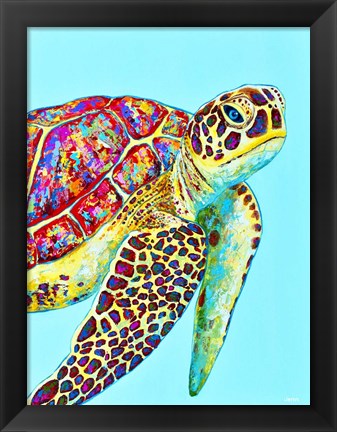 Framed Sea Turtle Print