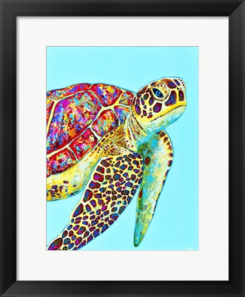 Framed Sea Turtle Print