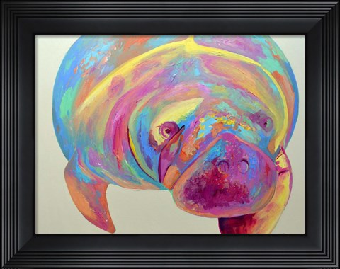 Framed Hue Manatee Print