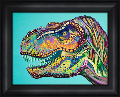 Framed T-Rex Print