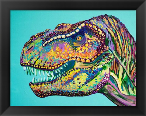 Framed T-Rex Print