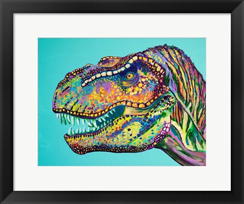 Framed T-Rex Print